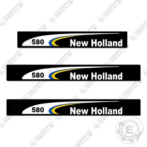 new holland skid steer decals|new holland 580 decal kit.